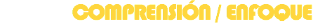 COMPRENSIÓN / ENFOQUE